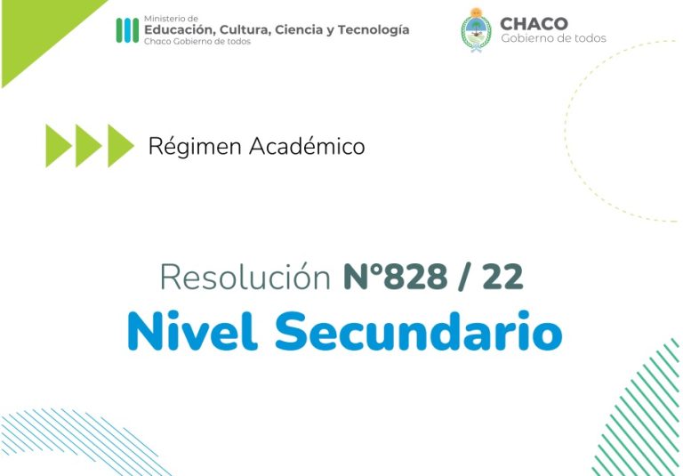 Régimen Académico RESOLUCIÓN 828/22