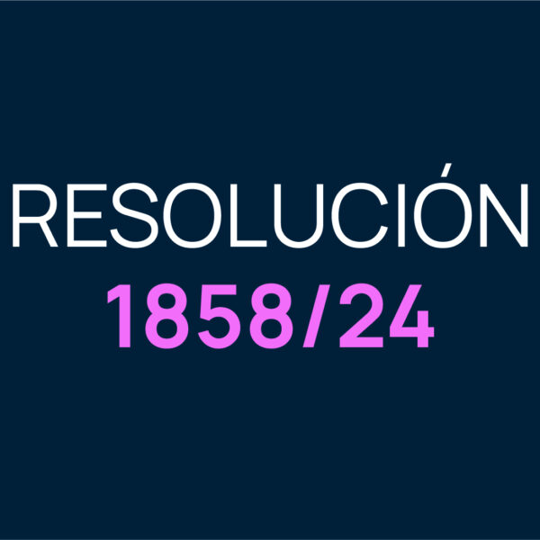 RESOLUCIÓN 1858/24