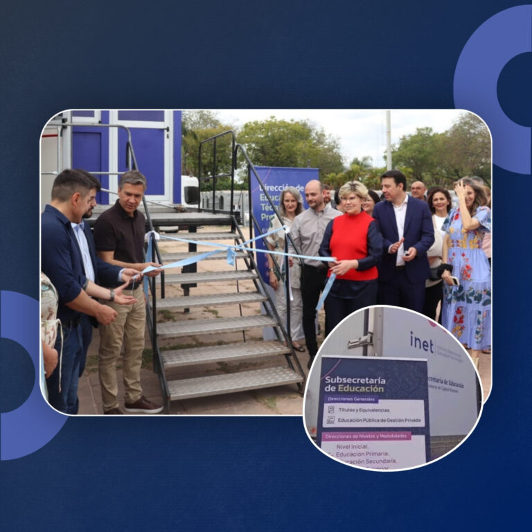 EDUCACIÓN INAUGURÓ EL AULA TALLER MÓVIL “SABERES DIGITALES” EN LA BIENAL 2026