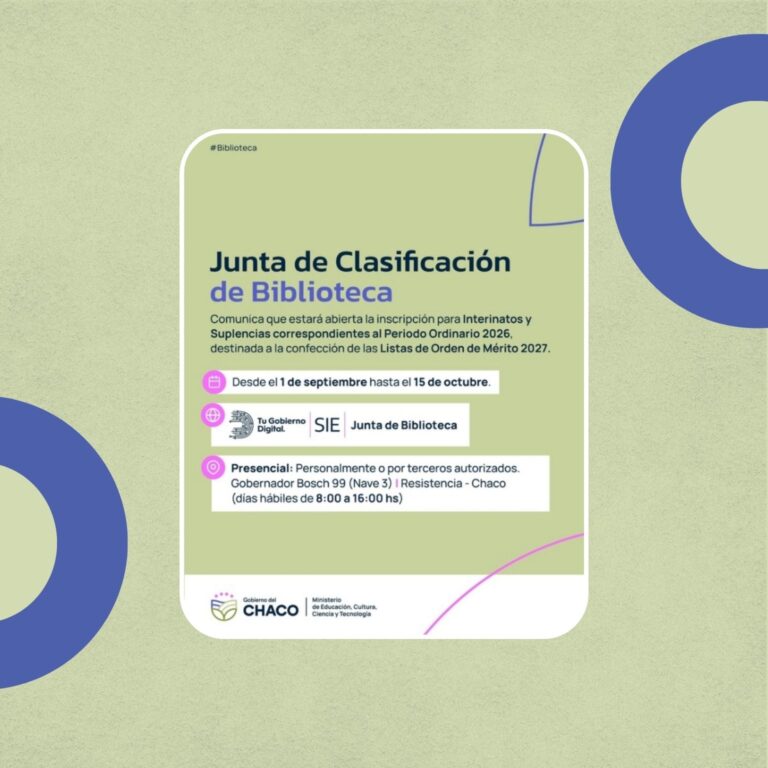 DOCENTES BIBLIOTECARIOS: ABRIÓ LA CONVOCATORIA PARA INTERINATOS Y SUPLENCIAS 2027