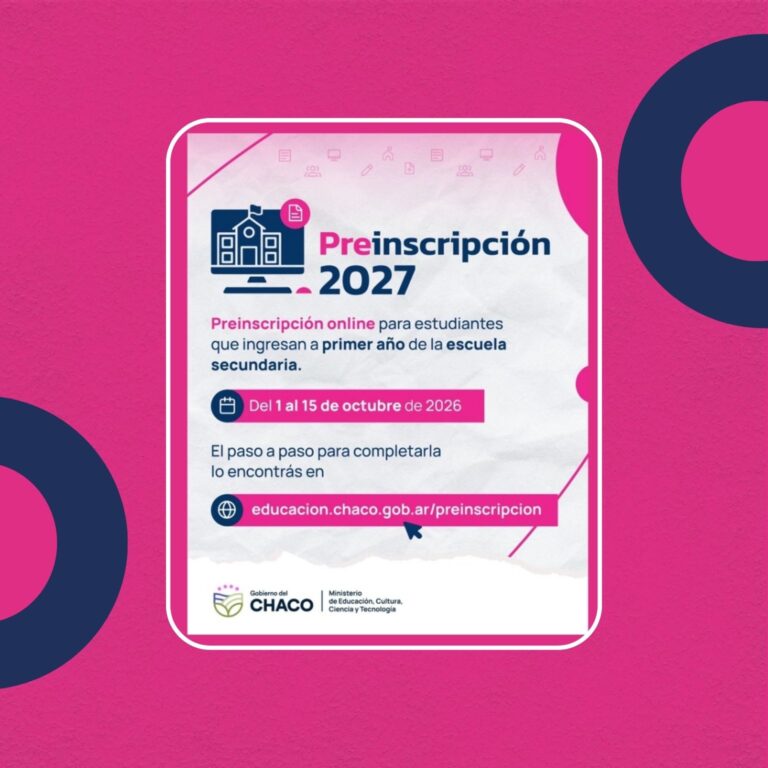 DESDE EL 1° DE OCTUBRE: SE ABRE LA PREINSCRIPCIÓN ONLINE AL NIVEL SECUNDARIO
